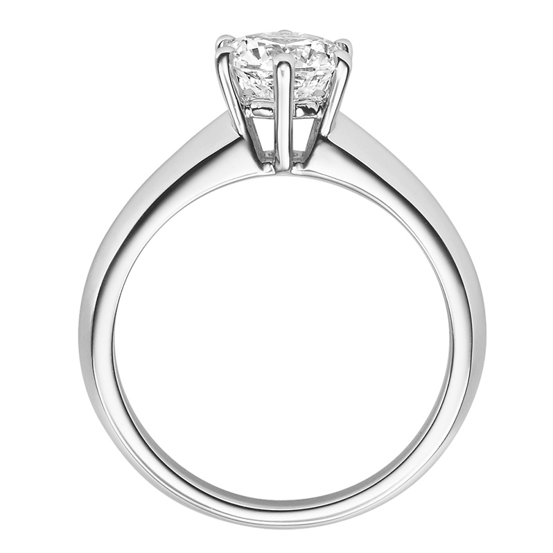 Verlobungsring 18003 Silber 925 Solitär Ring stehend