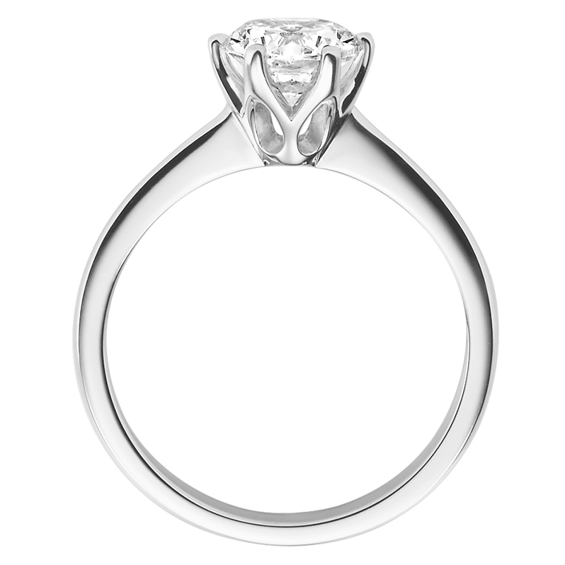 Verlobungsring 18016 Silber 925 Solitär Ring stehend