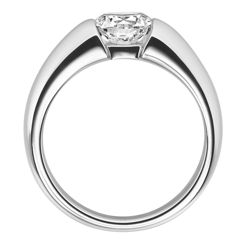 Verlobungsring 18006 Silber 925 Solitär Ring stehend
