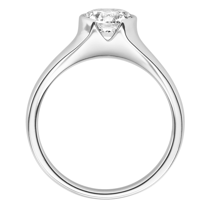 Verlobungsring 18022 Silber 925 Solitär Ring stehend