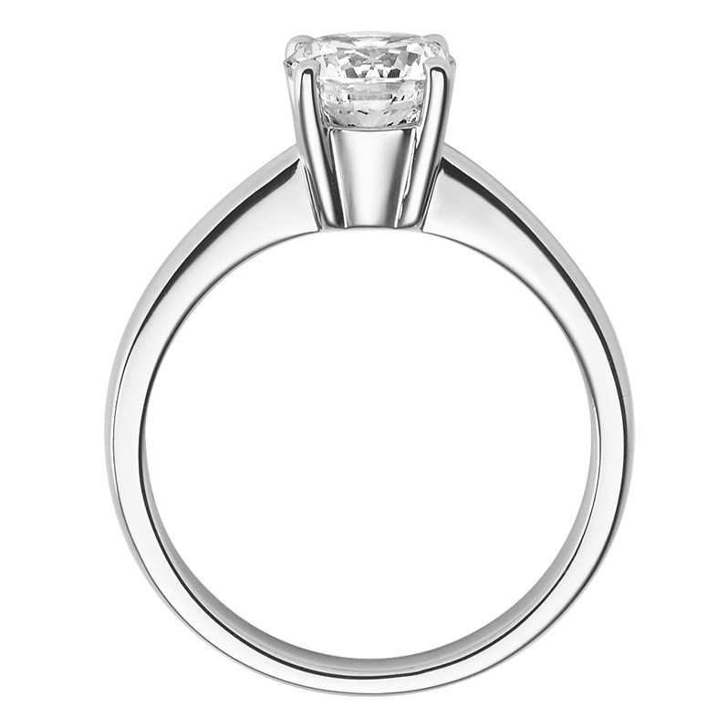 Verlobungsring 18008 Silber 925 Solitär Ring stehend