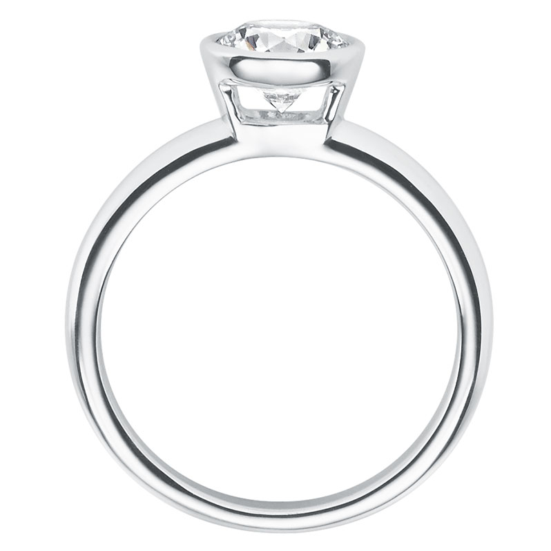 Verlobungsring 18019 Silber 925 Solitär Ring stehend