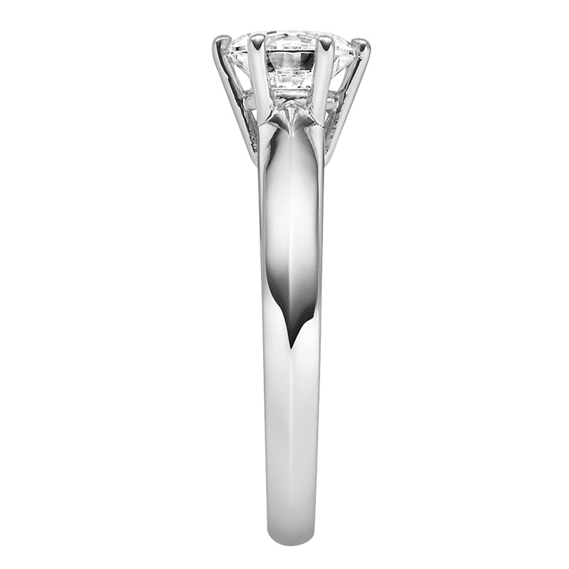 Verlobungsring 18003 Silber 925 Solitär Ring seitlich